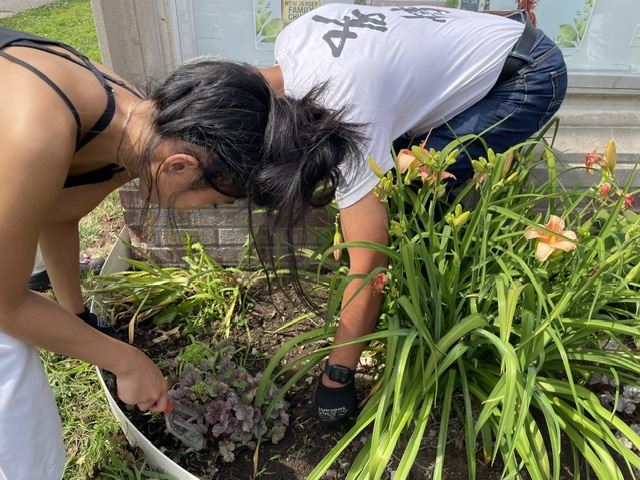 Hands in the Soil — Every flower planted by the students' own hands.